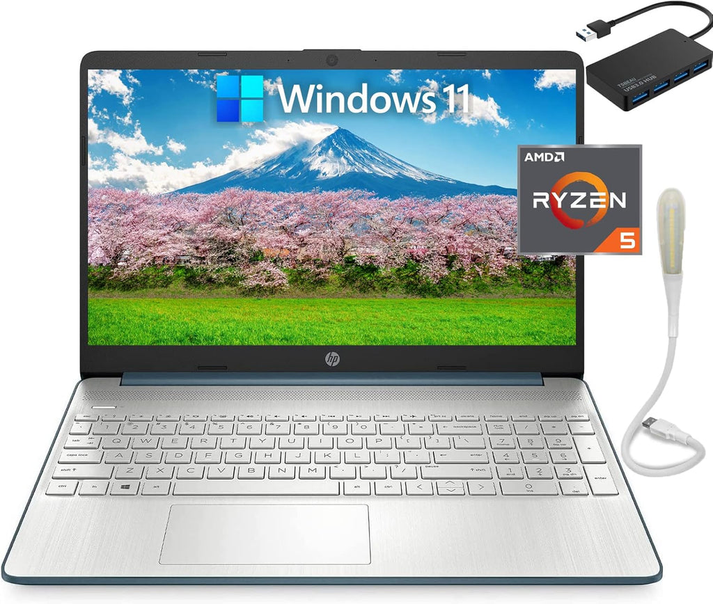 HP 15.6" Full HD Laptop, AMD Ryzen 5 5500U, 16GB Memory 256GB SSD, Windows 11 Home C363