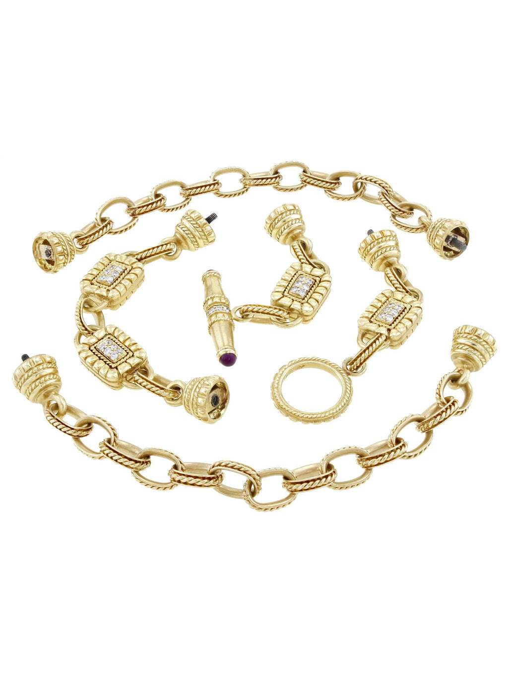 18k Yellow Gold Diamond Necklace M82752