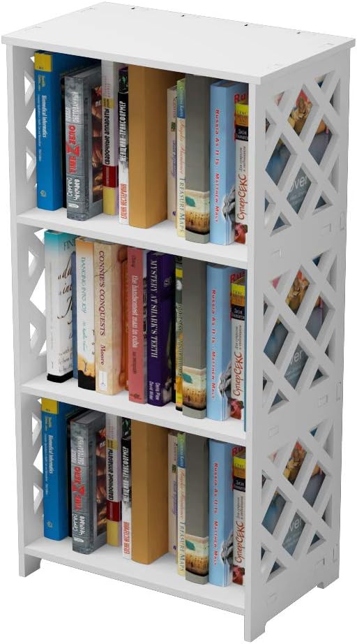 2 Tier White Bookshelf C569