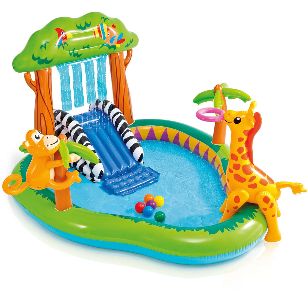 Inflatable Play Center with Water Slide and Sprayer B39229