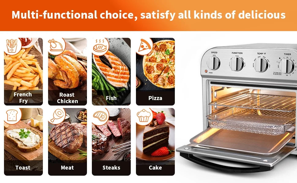 10.6QT Air Fryer Oven Combo X33678