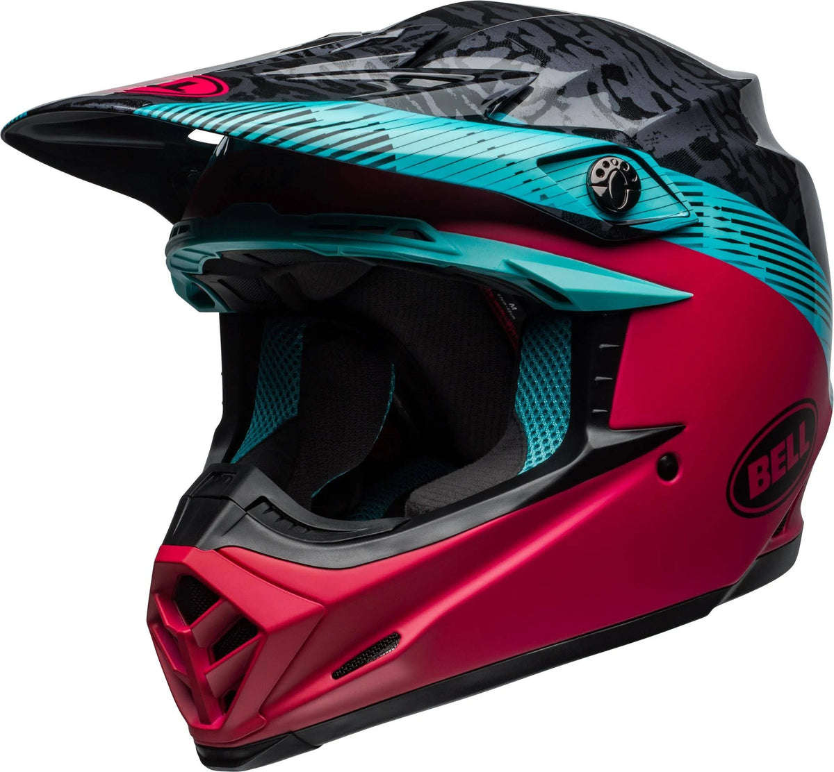 Moto 9 MIPS Helmet Black/Pink/Blue 2XL V379