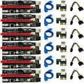 6Pcs PCI-E GPU USB 3.0 PCIe Riser Card Sata 15Pin to 6 Pin Power Cable Pack of 2 G287