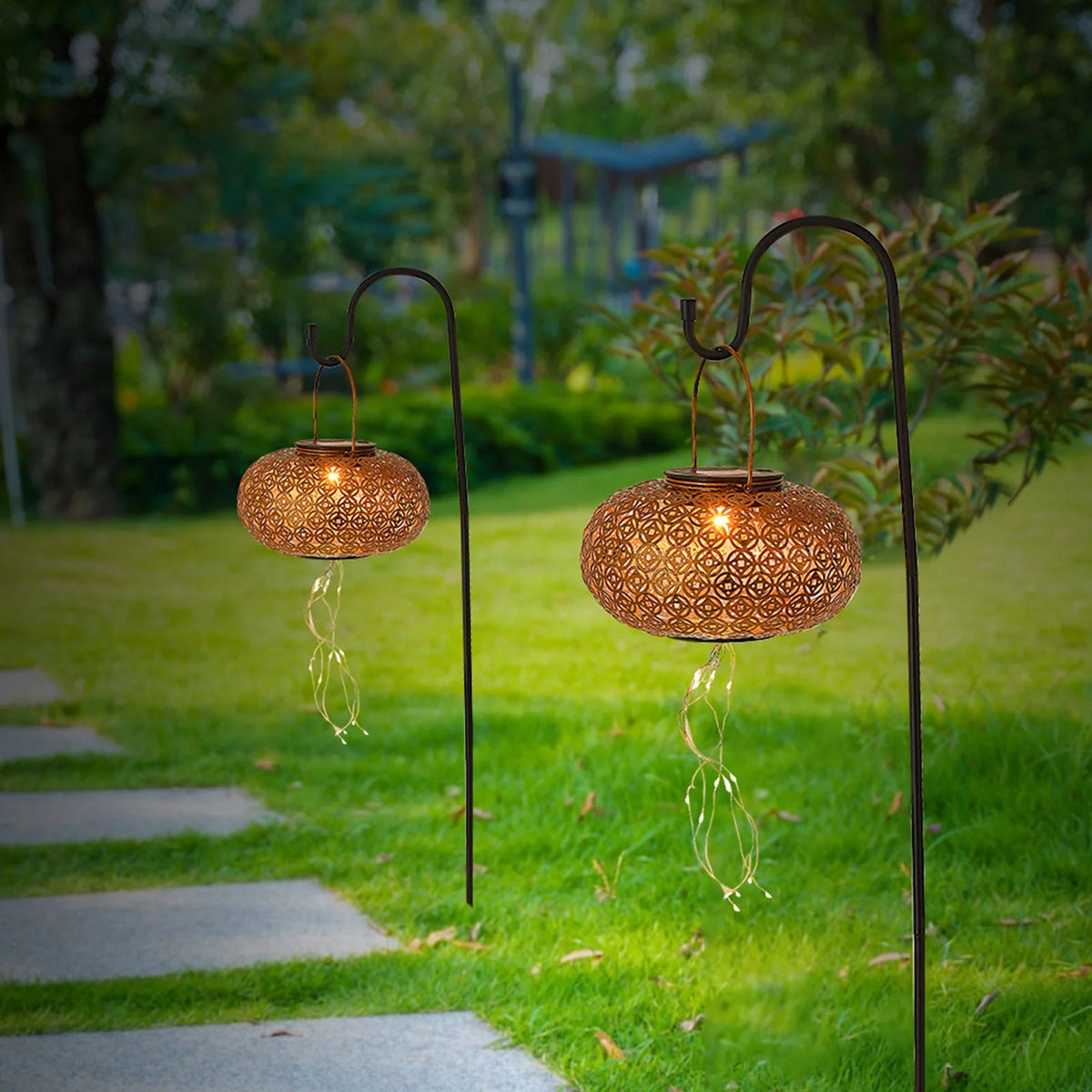 Solar Powered Chinese Lantern String Lamp A306
