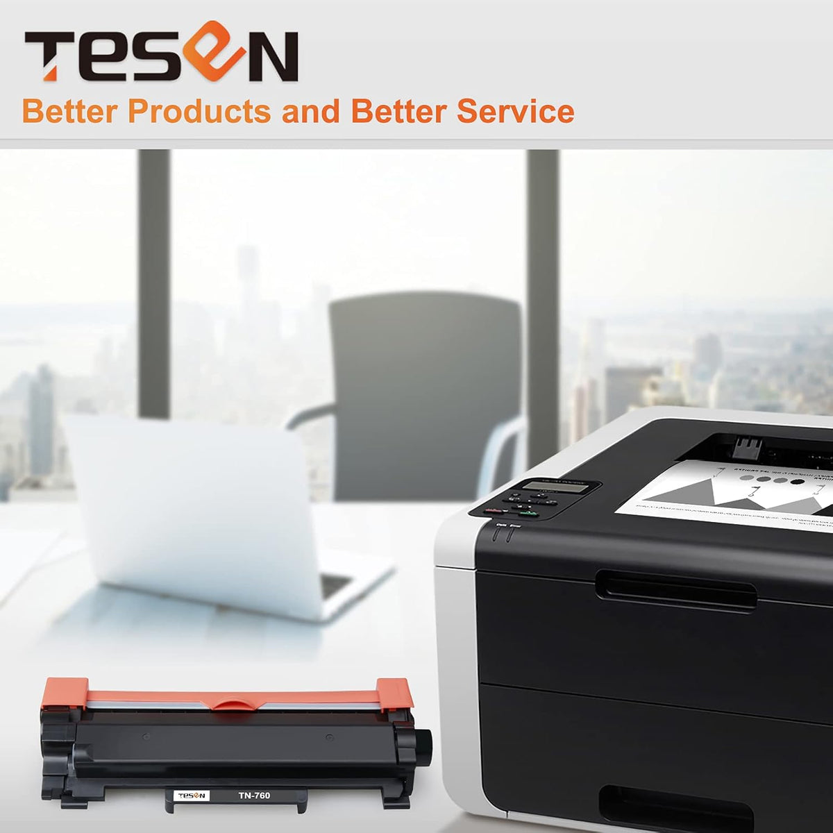 TN760 TN730 Compatible Toner Cartridge Pack of 2 K970