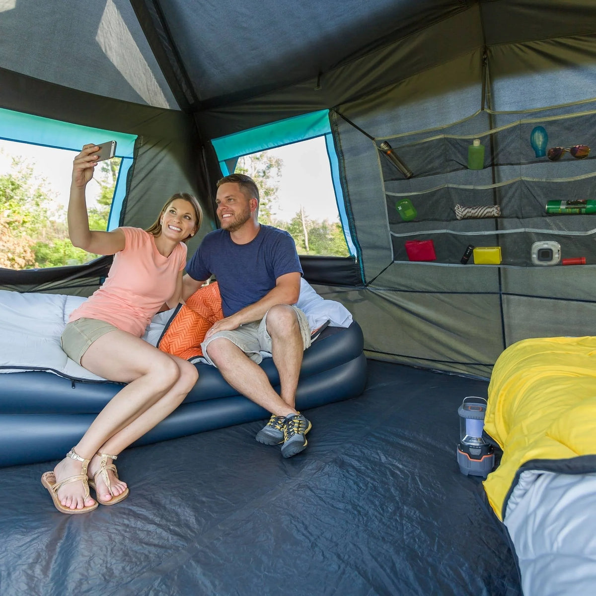 14'x10' 10-Person Dark Rest Instant Cabin Tent J920