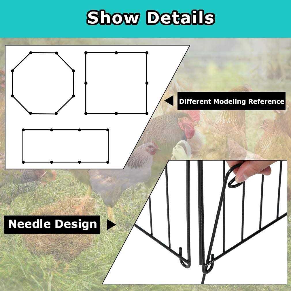 Large Metal Chicken Coop with Cover H8648