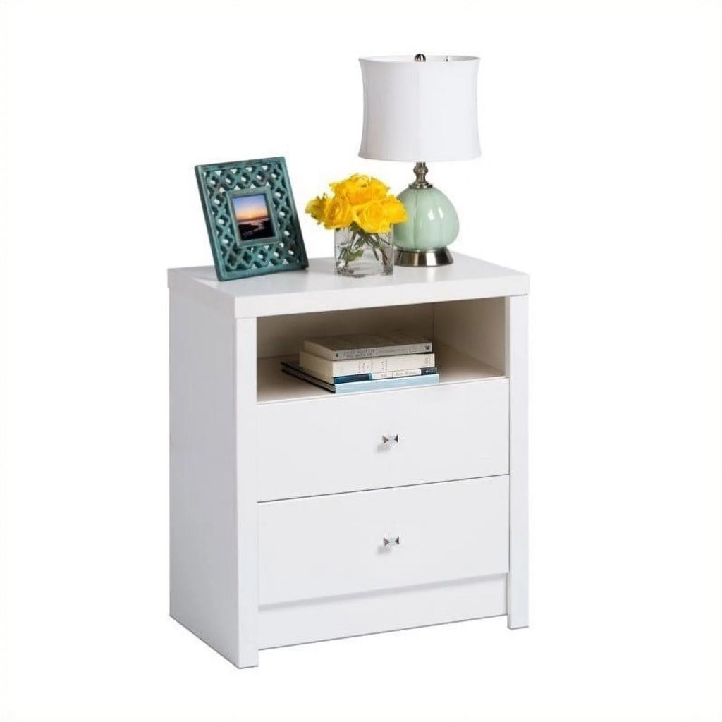 4-Piece Storage Bench 2 Tall Nightstands and 5-Drawer Chest Set C472
