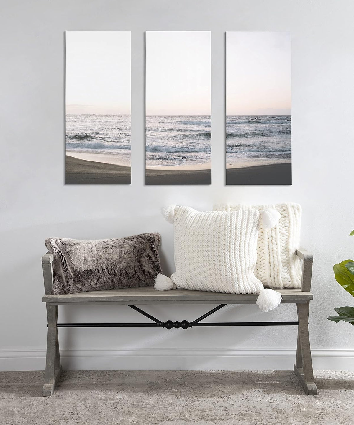Canvas Wall Art Set, 3 Piece 12x28 M5089
