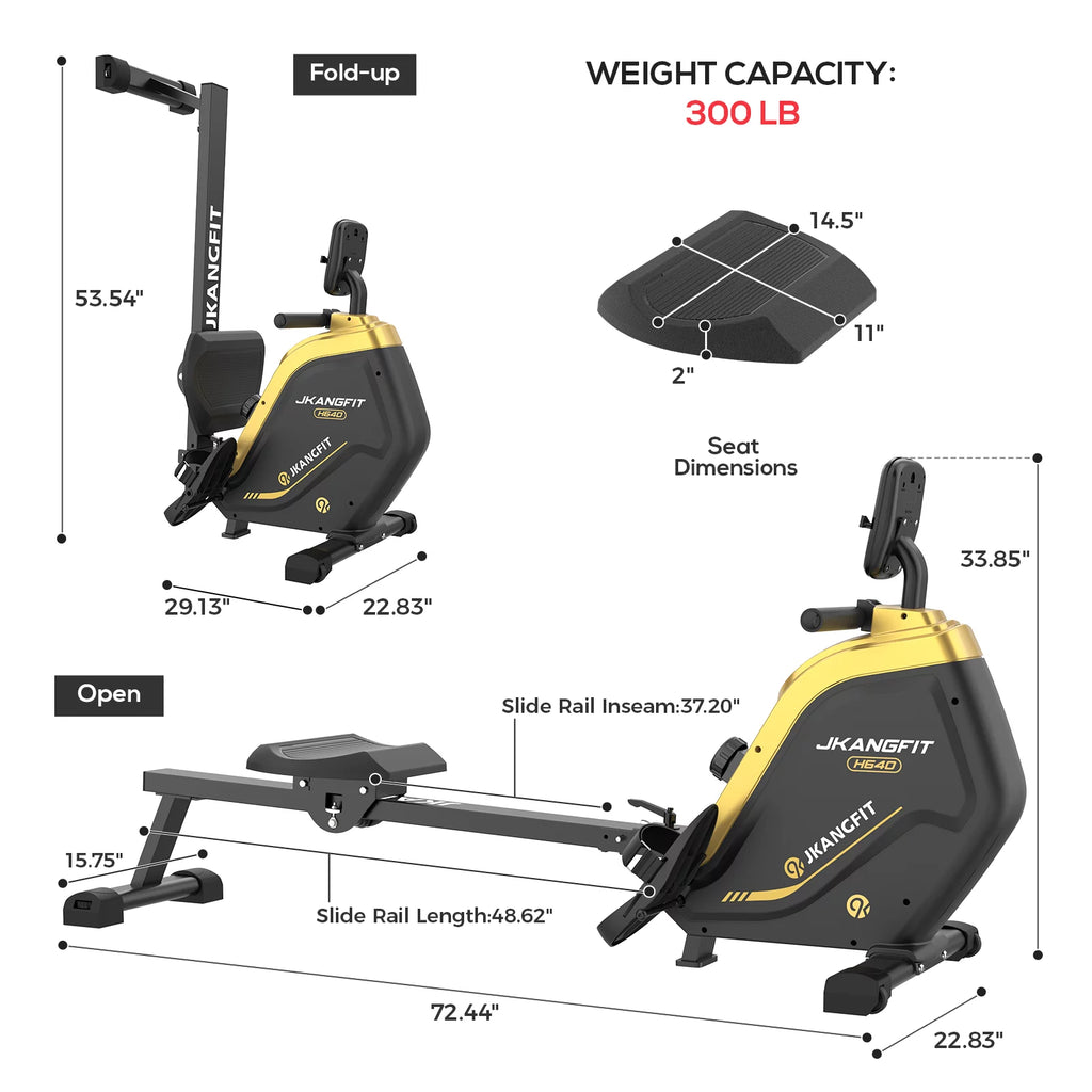Folding Magnetic Rowing Machine D4235