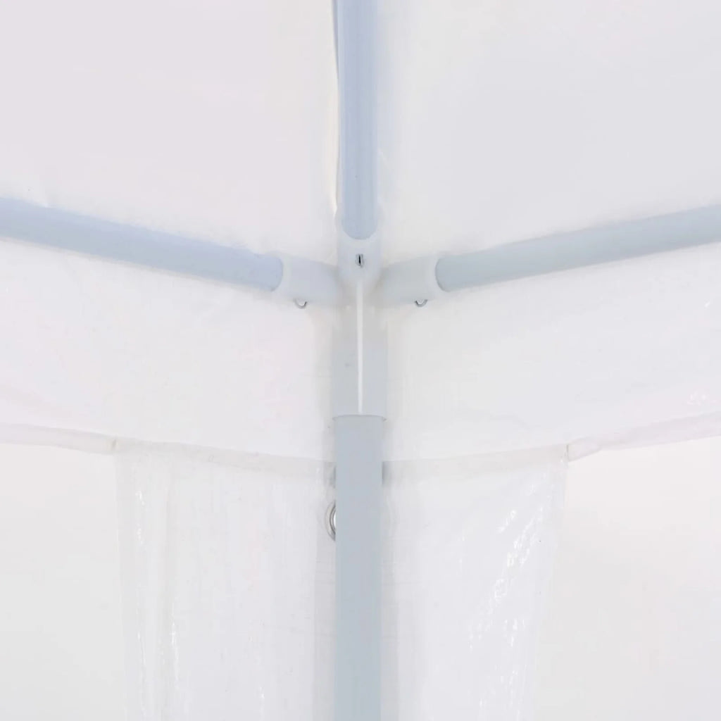 White PE Roof Party Tent Gazebo Canopy Shelter 9.8ft x 39.4ft x 8.4ft A897877