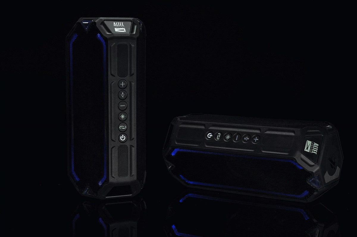 Everythingproof Portable Bluetooth Speaker with LED Lights, Black M615