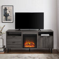 Slate Grey Fireplace TV Console V63400