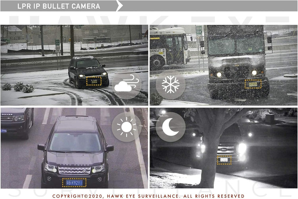 2MP License Plate Recognition IP PoE Bullet Camera with Motorized 8-32mm Lens D375000