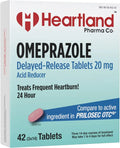 Omeprazole 20mg Delayed Release Acid Reducer Tablet 42 Count 5-Pack Q491158