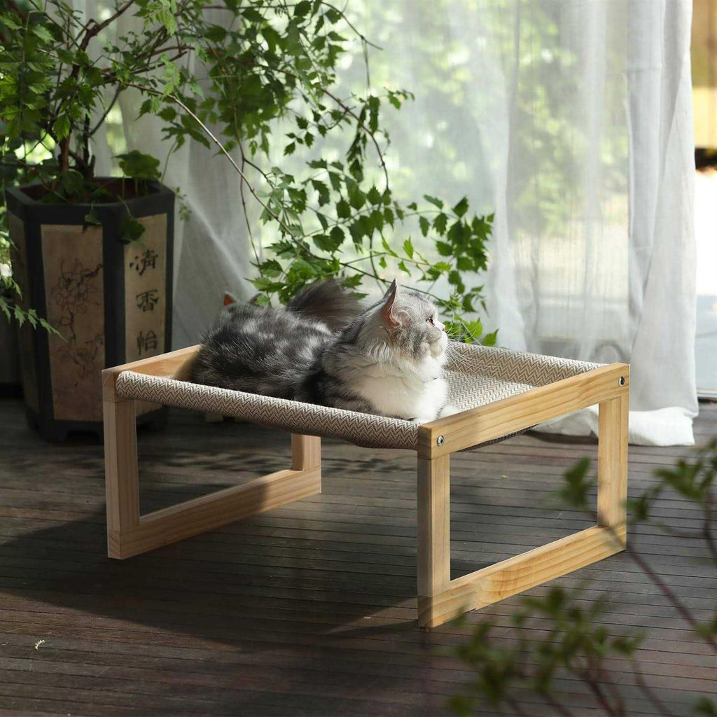Large Breathable Wooden Cat Bed X450763