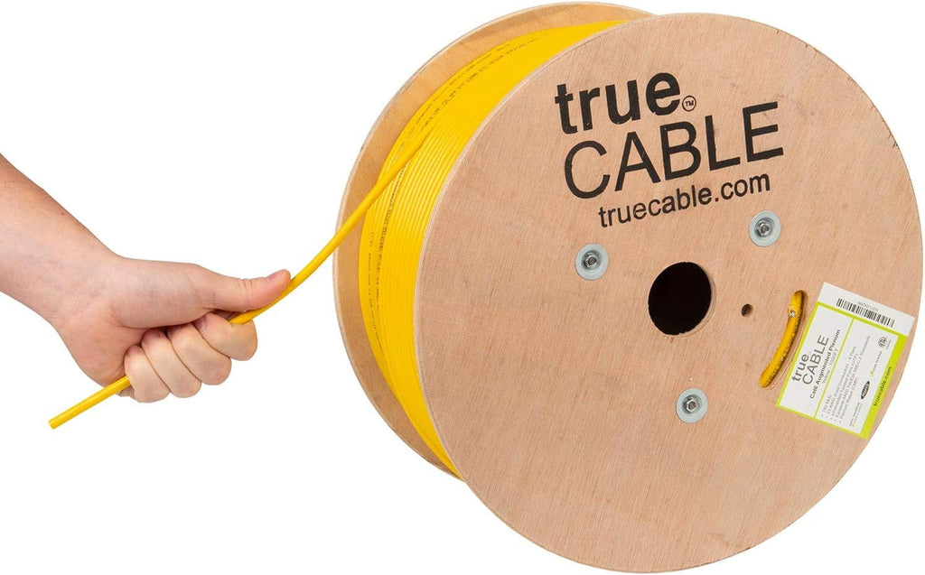 1000ft Black 23AWG 4 Pair Solid Bare Copper Bulk Ethernet Cable R675909