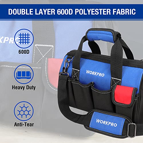 18-inch Wide Mouth Storage Tool Bag with Shoulder Strap R872640