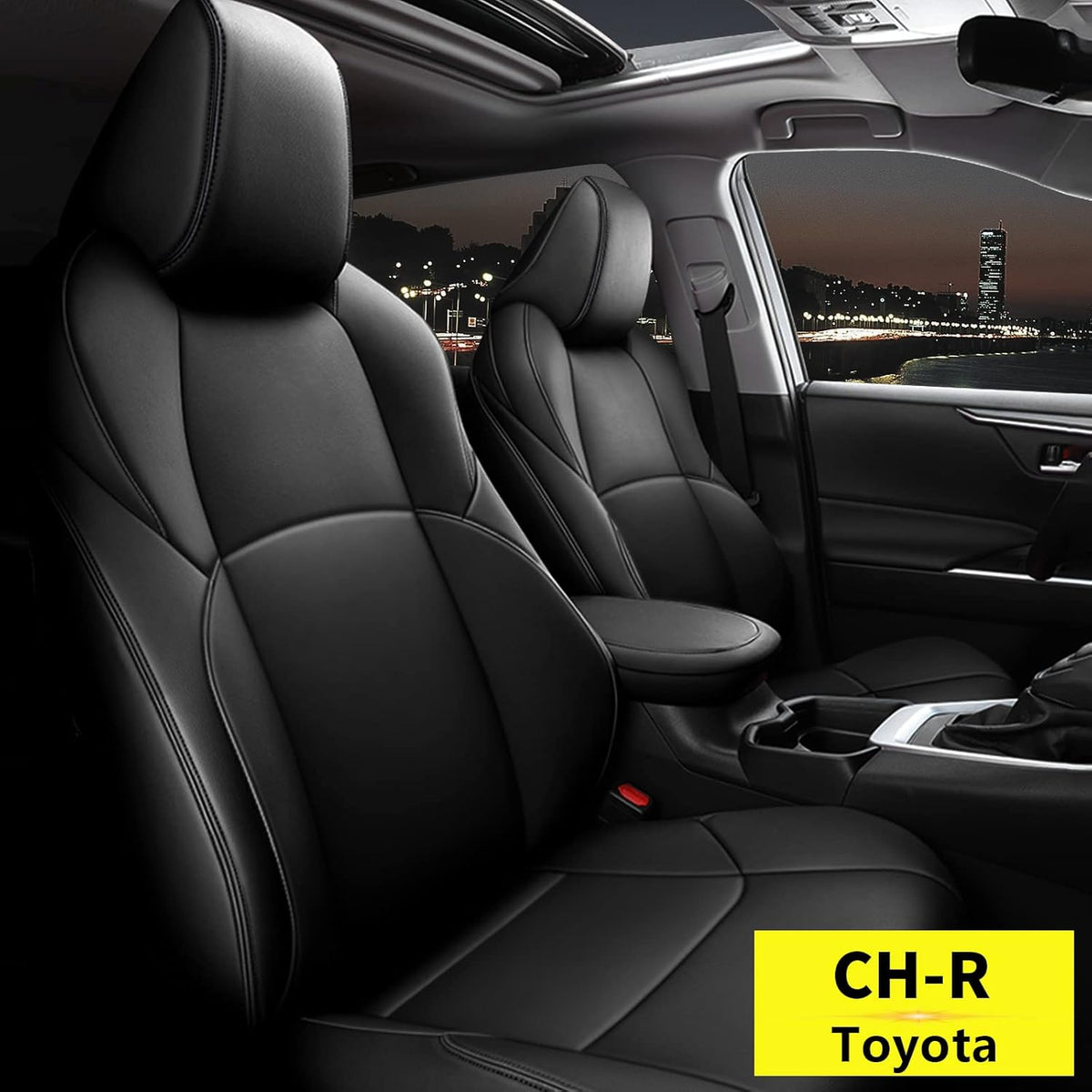 Faux Leather Car Seat Covers Full Set for Toyota C-HR I508122