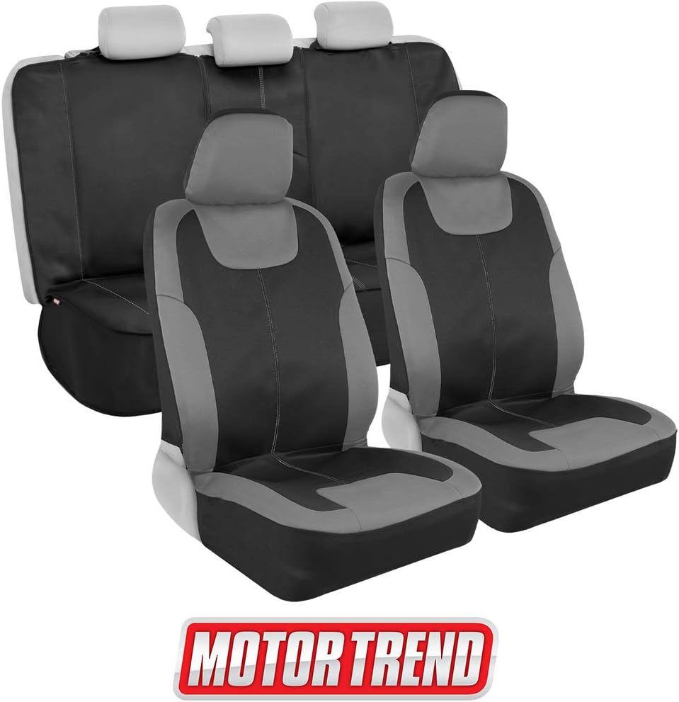 Gray Waterproof Neoprene Car Seat Covers, Full Set, Pack of 2 B5899