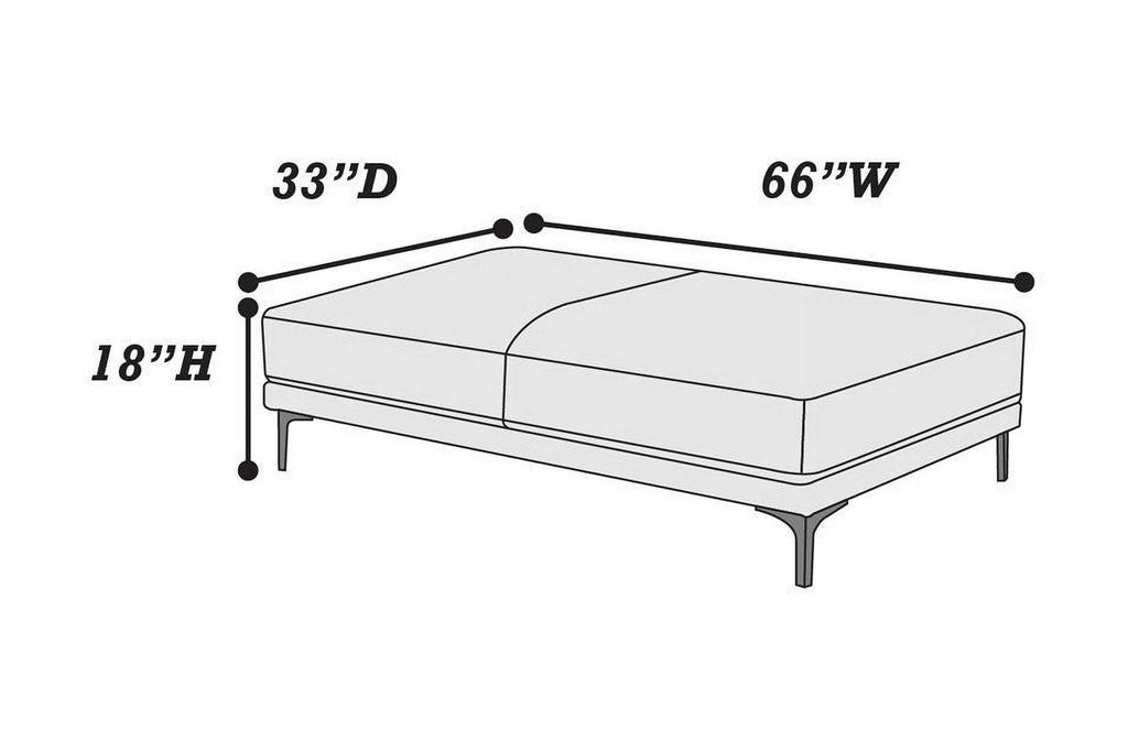 Faux Leather Ottoman U4870