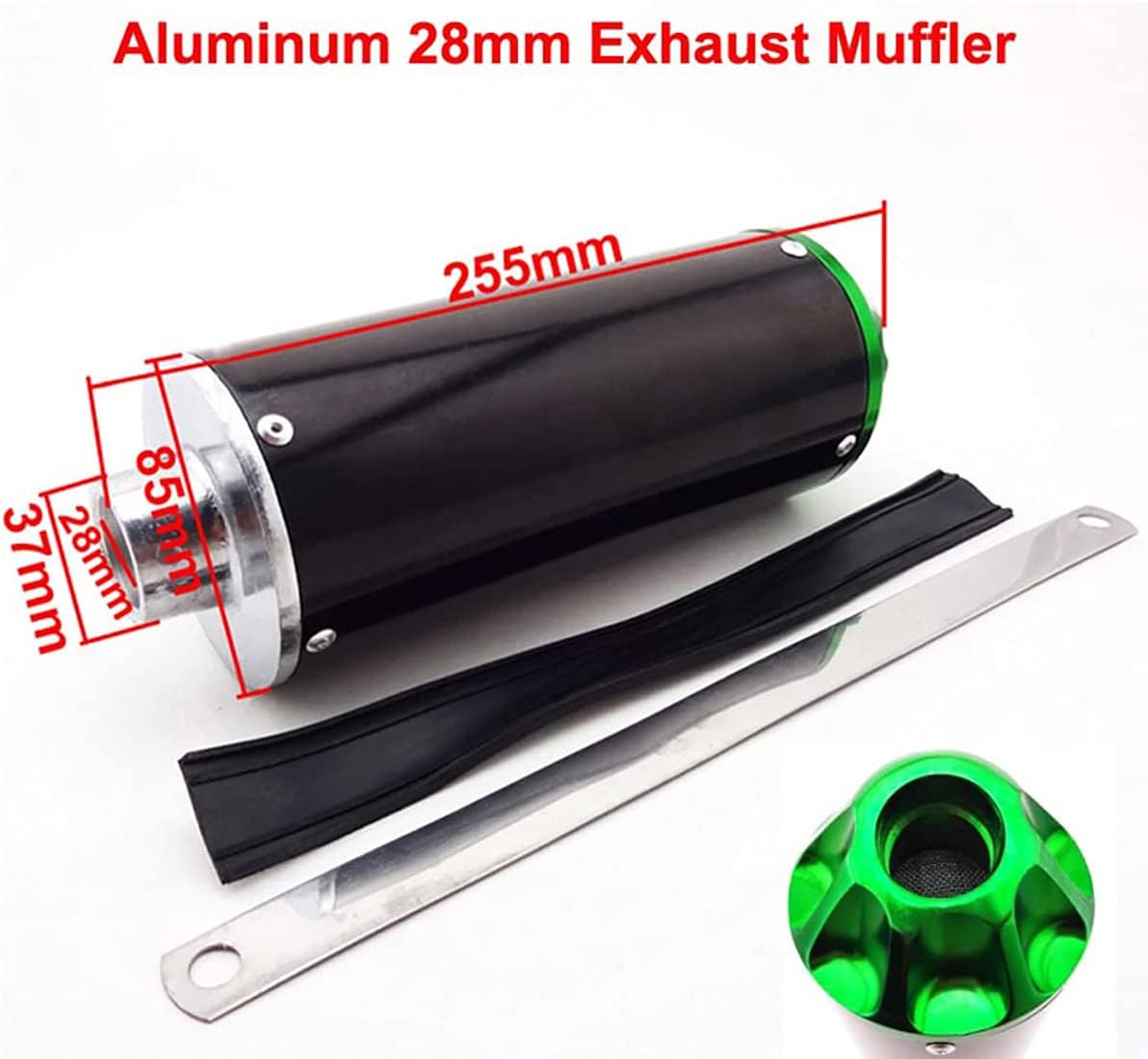 Green Exhaust Muffler Silencer Pipe Assembly Kit Pack of 2 E55194