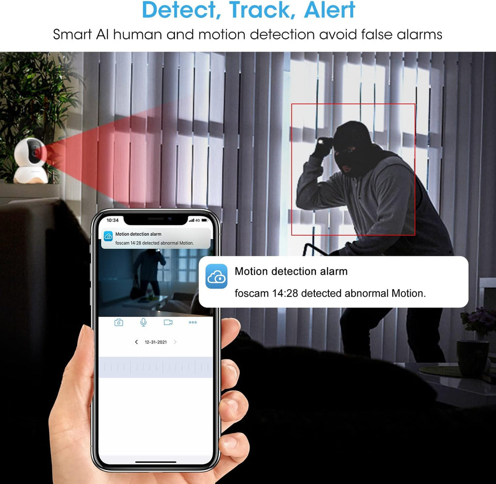 5MP Security Camera with Night Vision, 2-Way Audio, Pack of 2 K642