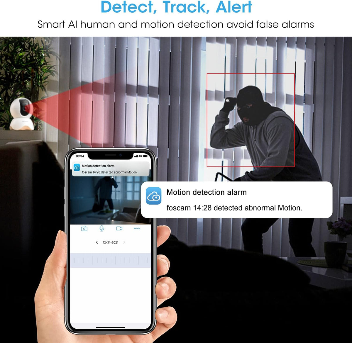 5MP Security Camera with Night Vision, 2-Way Audio, Pack of 2 K642