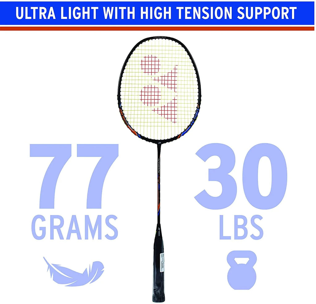 Black Graphite Badminton Racquet T92155