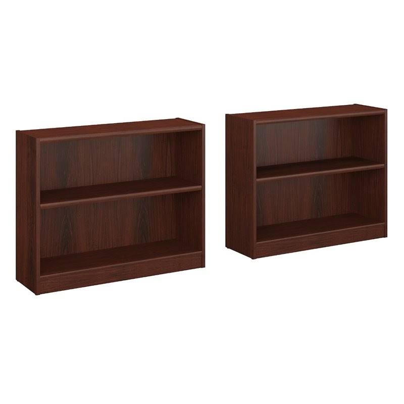 2 Shelf Bookcase in Vogue Cherry (Set of 2) T6097
