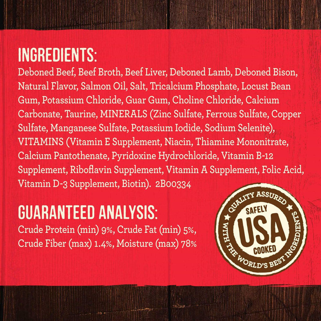 Grain Free Real Beef Canned Dog Food W7327