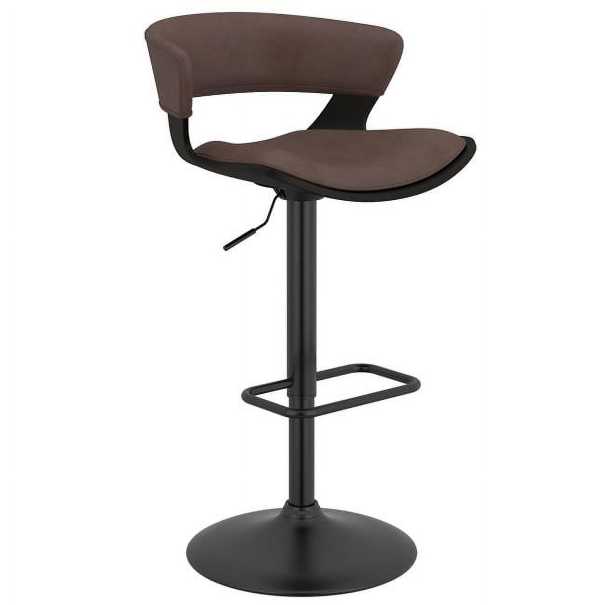 Adjustable Air Lift Stool in Brown & Black W624369