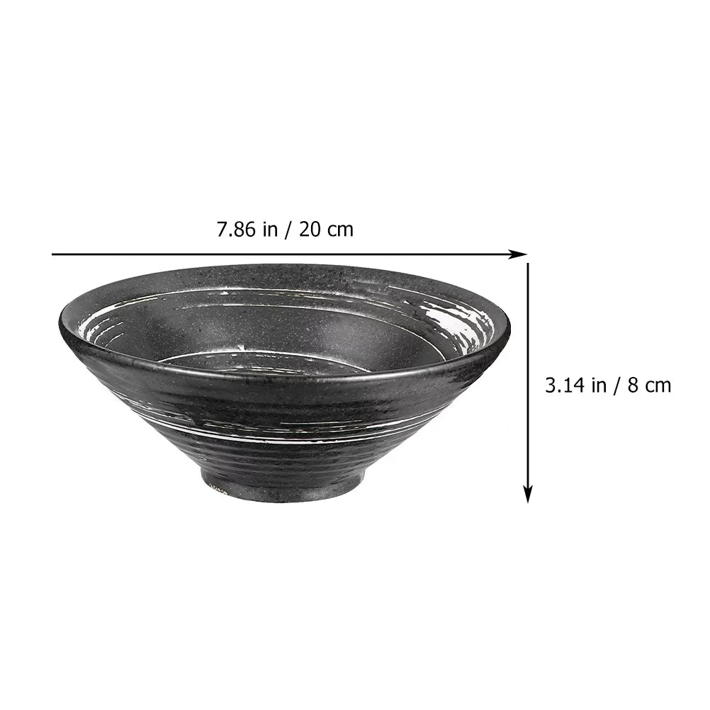 Ceramic Japanese Noodle Soup Bowl Set 35Oz Y255877