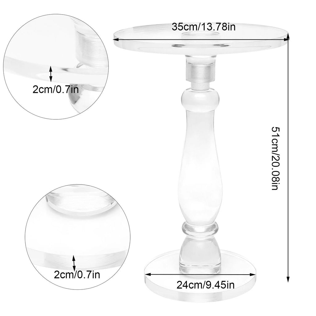 Clear Acrylic Round End Table T67085