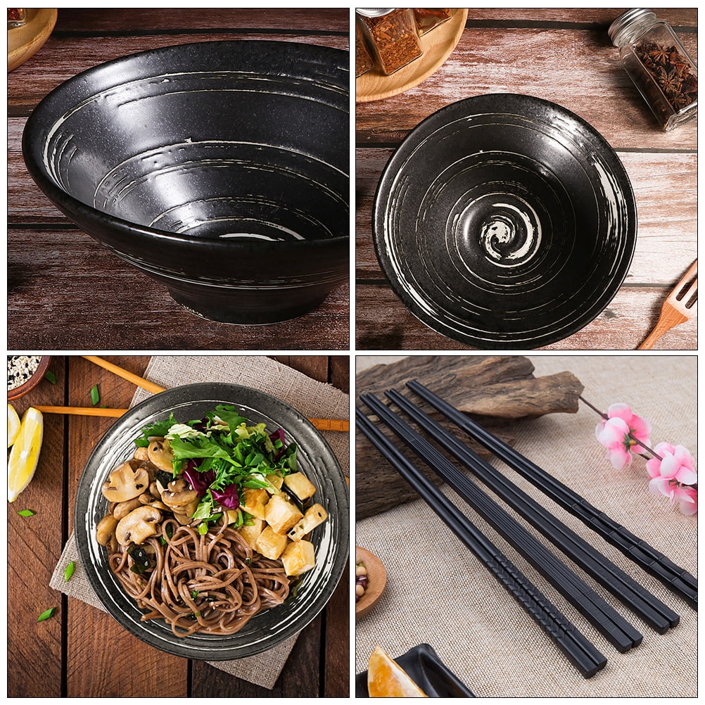 Ceramic Japanese Noodle Soup Bowl Set 35Oz Y255877