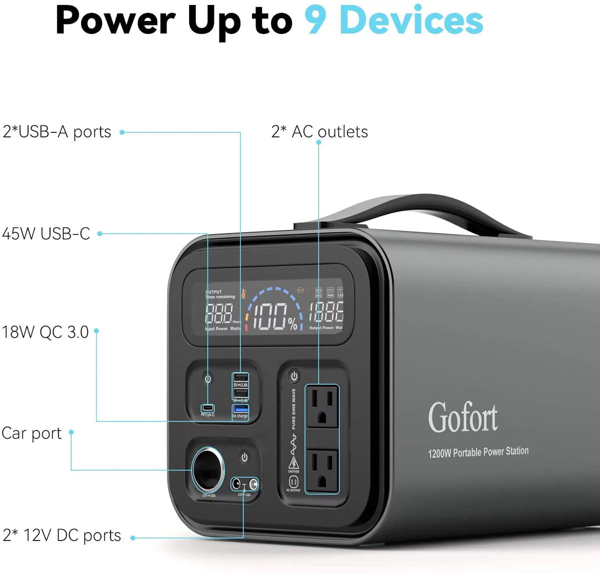 600 Watts Portable Power Station T7663