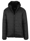 Mens Sherpa-Lined Hooded Puffer Jacket R64204