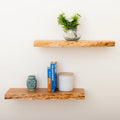 Cedar 24" Wood Floating Shelves Set of 2 W937