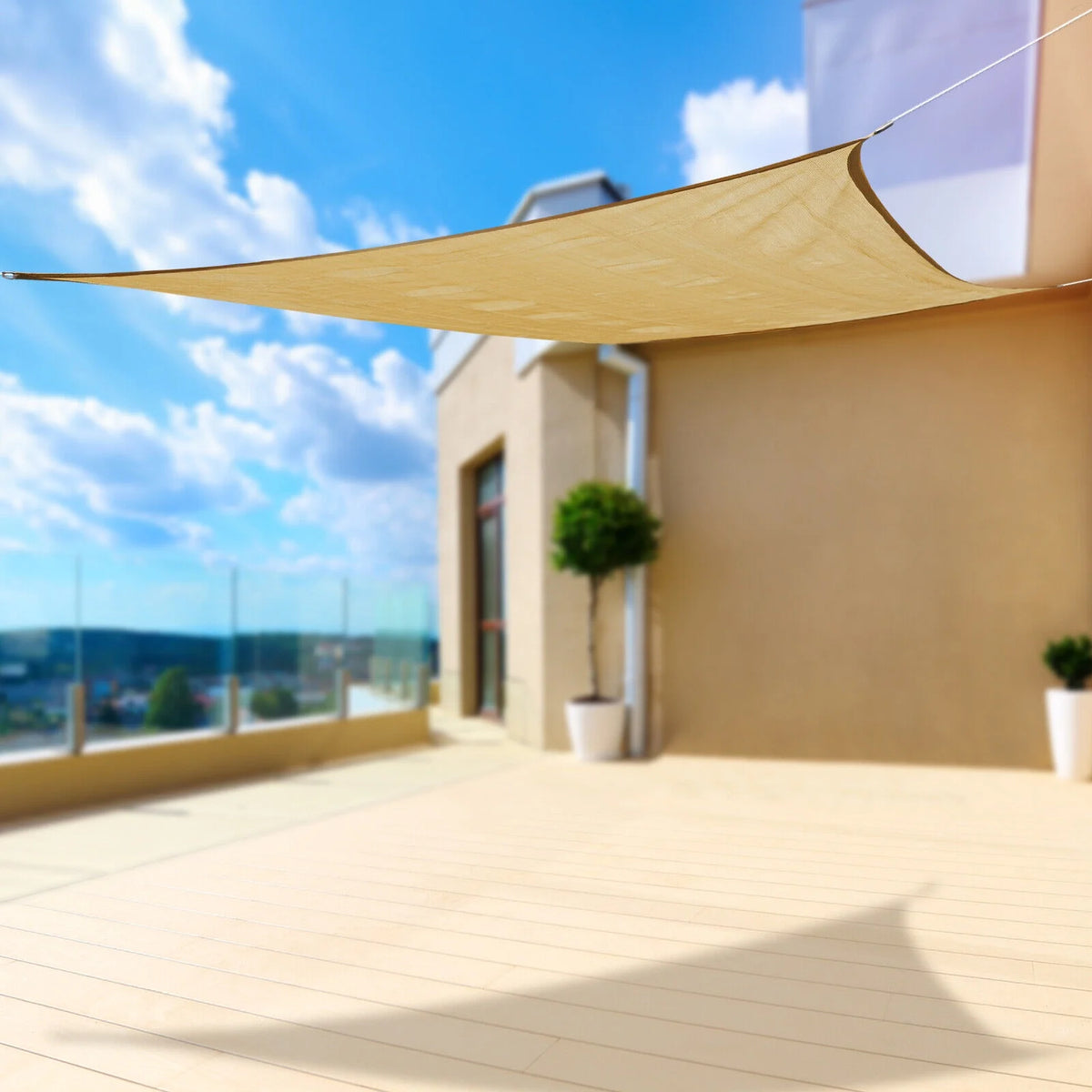12ft x 16ft Sun Shade Net Mesh Tarp with Grommets F121381