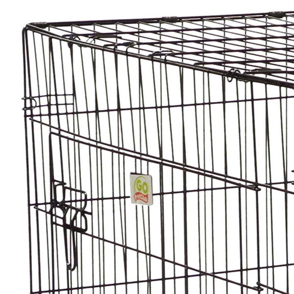 2-Door Metal Dog Crate with Divider V7626
