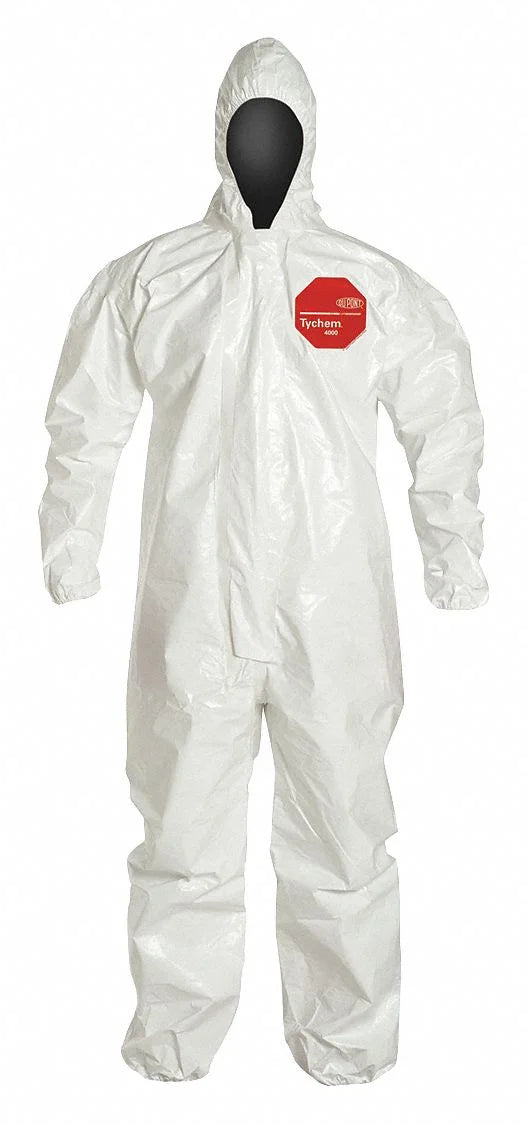 White Hooded Coveralls 5XL B7416