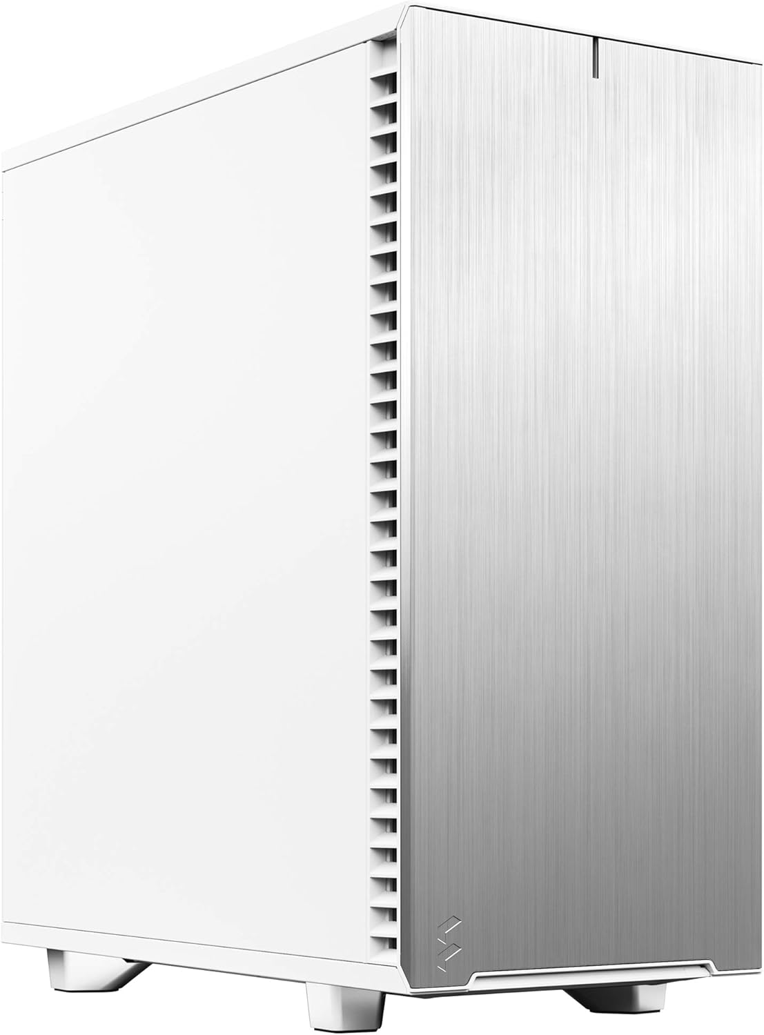 Black Brushed Aluminum/Steel ATX Compact Silent Mid Tower Computer Case C7141