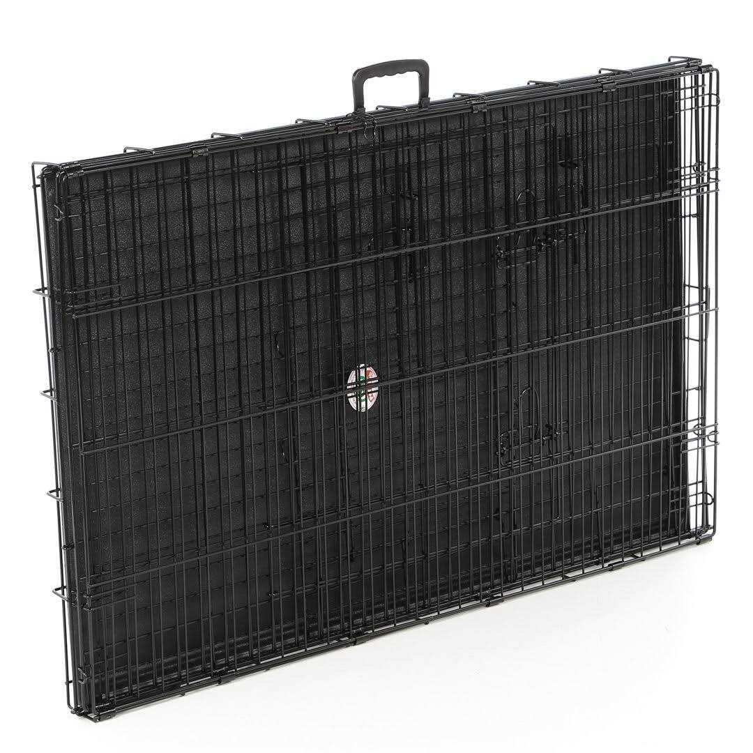 2-Door Metal Dog Crate with Divider V7626
