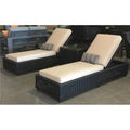 Multicolor Outdoor Chaise & Side Table Set of 3 I233