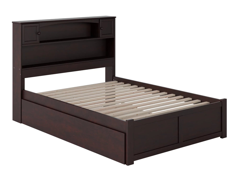 Espresso Full Platform Bed with Trundle Bed N211428