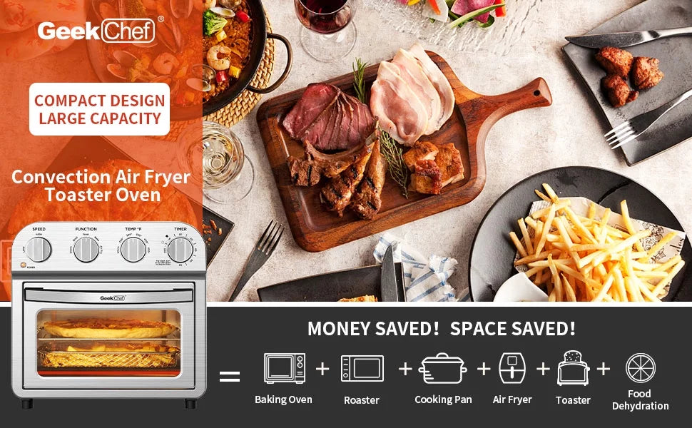 10.6QT Air Fryer Oven Combo X33678