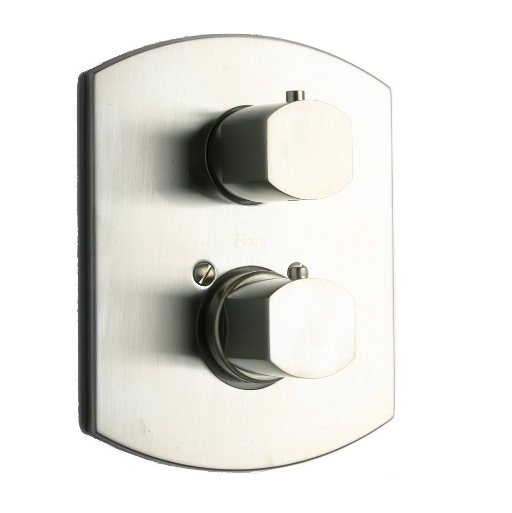 Brushed Nickel Thermostatic Valve with 2 Way Diverter Z2161