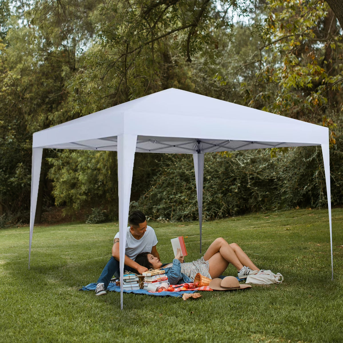 3 x 3m Four Sides Waterproof Tent White F2584