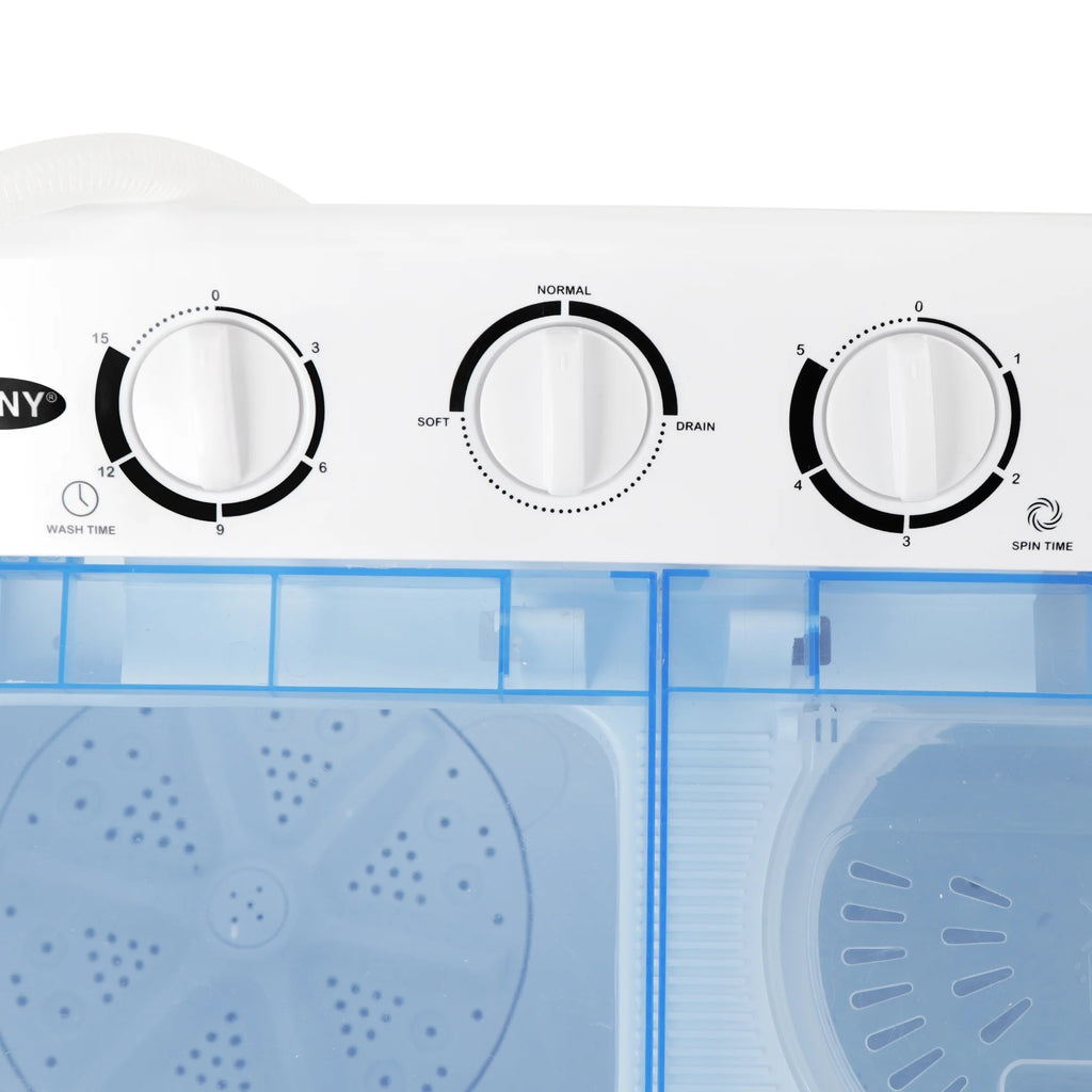 Portable Compact Mini Twin Tub Washing Machine 17.6lbs Capacity V31947