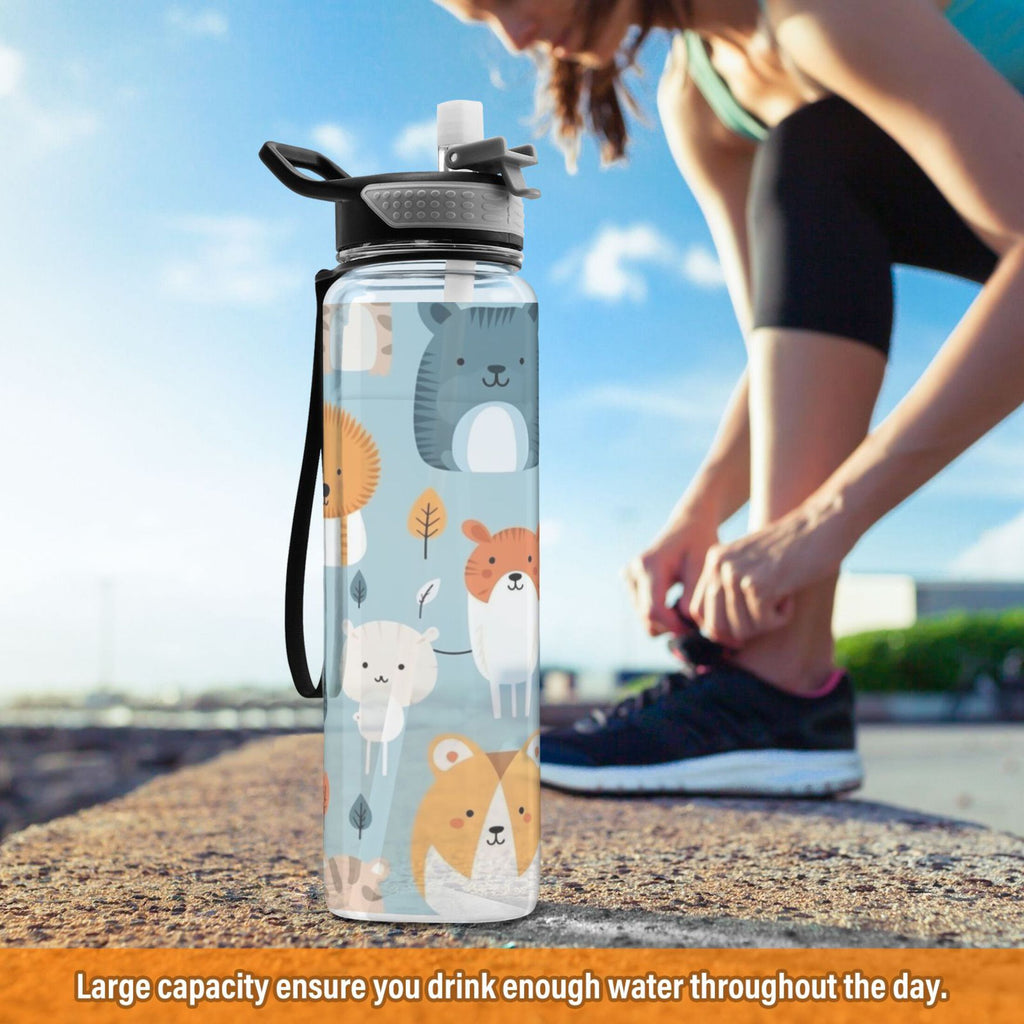 32oz Leakproof Tritan Sports Water Bottle with Straw X363777